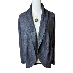Barefoot Dreams CozyChic Lite Cardigan In Carbon Gray XS S | Minimalist Neutral